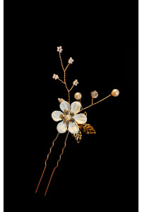 Шпилька с цветком айвори