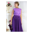 Вечірня фіолетова сукня з мереживом