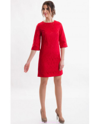 Коктейльна сукня червона