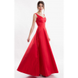 Червона довга вечірня сукня
