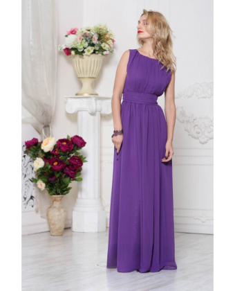 Фіолетова сукня в грецькому стилі