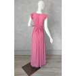 Рожева довга сукня