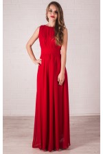 Длинное красное платье в пол