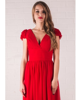 Червона вечірня сукня