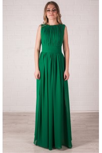 Зеленое платье в греческом стиле
