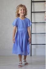 Дитяча грецька сукня з рукавом блакитна