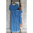 Сукні блакитні для мами та доньки в грецькому стилі з рукавом-крильцем