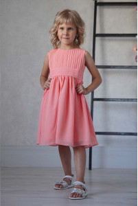 Дитяча сукня у грецькому стилі персикова