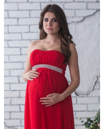 Довга сукня для вагітних