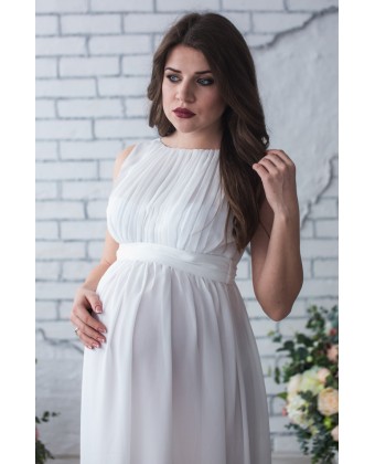 Длинное свадебное платье для беременных