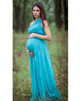 Вечірня довга сукня для вагітних