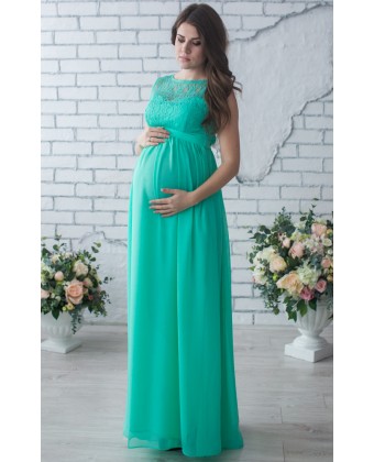 Сукня для вагітних м'ята