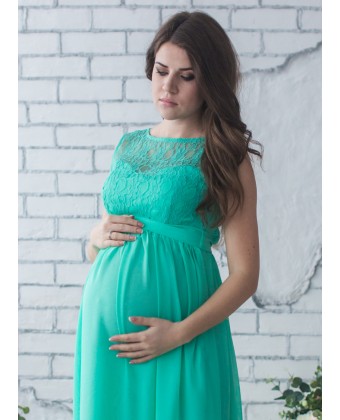 Сукня для вагітних м'ята