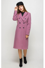 Кашемірове пальто рожевого кольору
