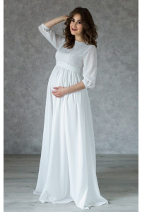 Елегантна сукня на розпис для вагітних