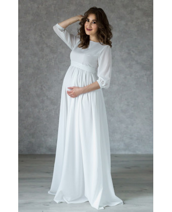 Элегантное платье на роспись для беременных