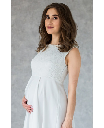Классическое свадебное платье для беременных
