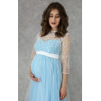 Нежное голубое платье для беременных