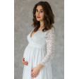 Нежное свадебное платье для беременных