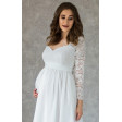 Платье на роспись с рукавом для беременных
