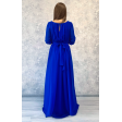 Плаття в грецькому стилі з рукавом 3/4 синє