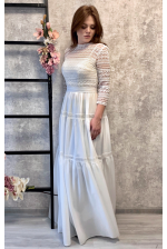 Сукня в стилі бохо з рукавом айворі