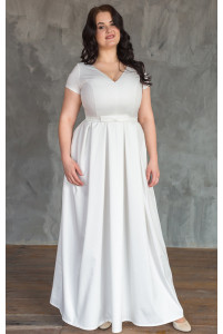 Элегантное свадебное платье на большую грудь