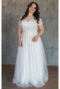 Свадебное платье с корсетом на большую грудь