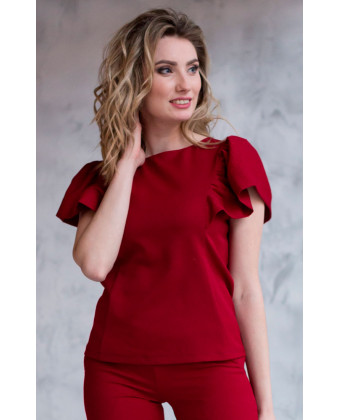 Стильна блузка червона