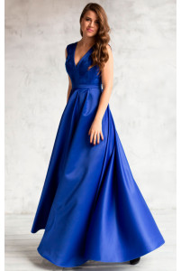 Вечернее платье синего цвета