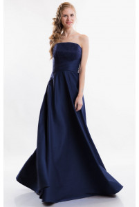 Вечернее платье б/б темно синее