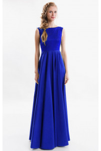 Изысканное синее вечернее платье