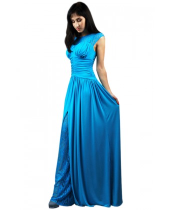 Вечірня блакитна сукня