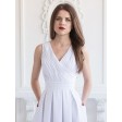 Длинное белое котоновое платье 