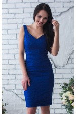 Синє плаття футляр
