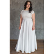 Елегантна весільна сукня з вишивкою size+