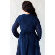 Коктейльна сукня на великі груди синя