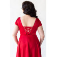 Красное вечернее платье для большой груди