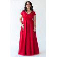 Красное вечернее платье на большую грудь