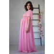 Сукня в грецькому стилі для вагітних з рукавом-крильцем, рожева