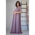 Сукня в грецькому стилі для вагітних з рукавом-крильцем, виноградна