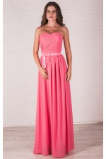 Рожева випускна сукня