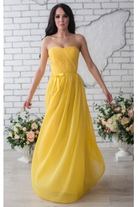 Желтое платье на выпускной