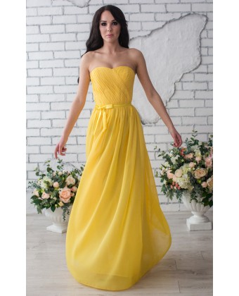 Жовта сукня на випускний
